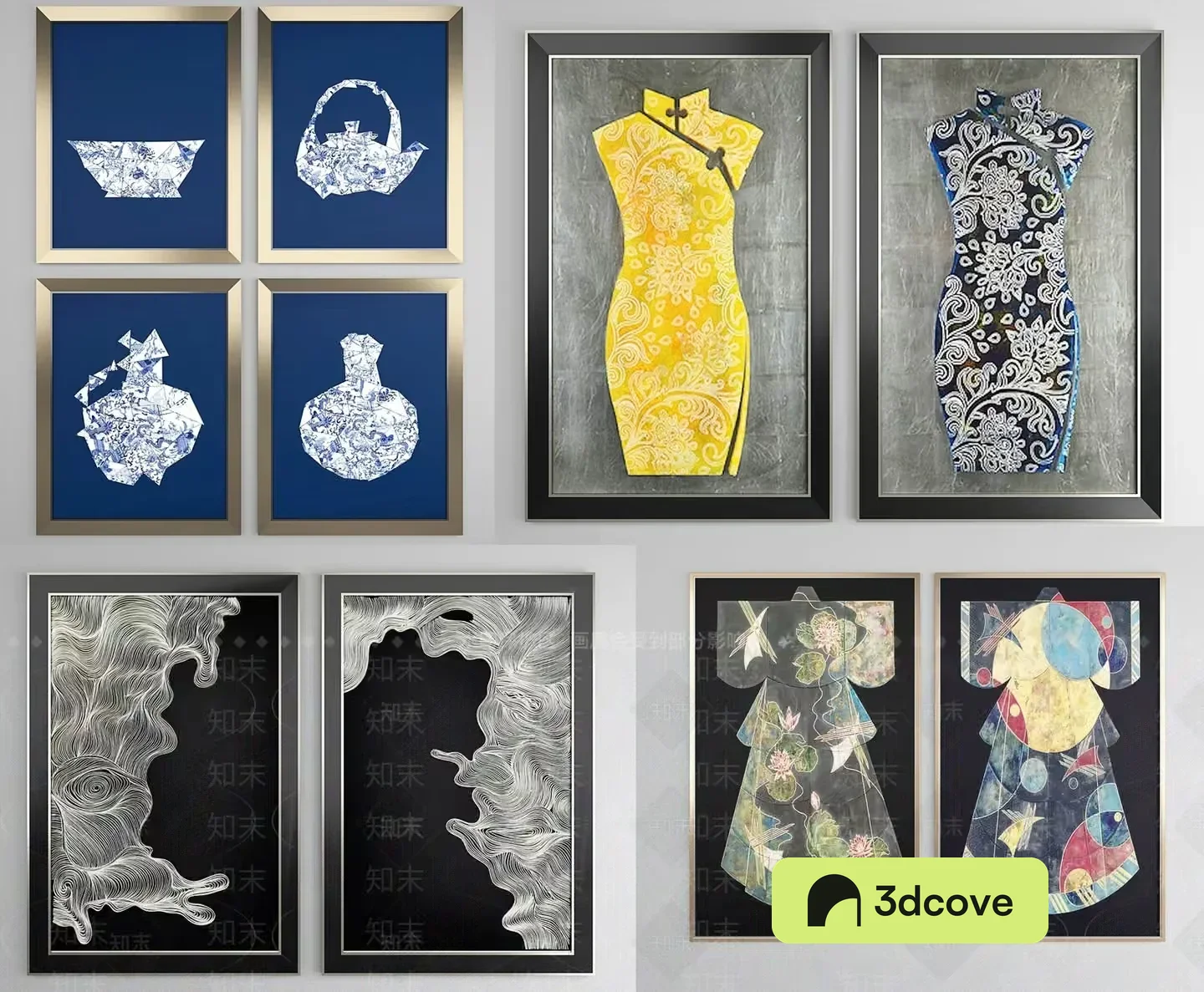 A Collection Of Framed Artwork