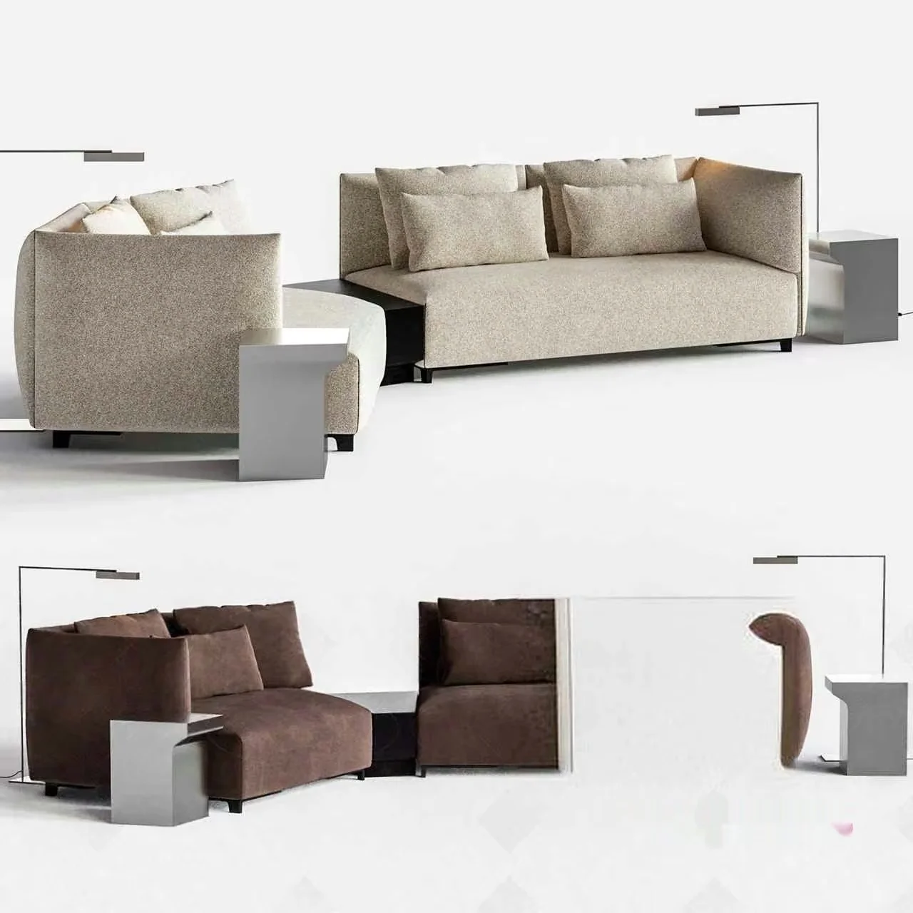 Modern Living Room 3D Model – 15831 – CORONA Render