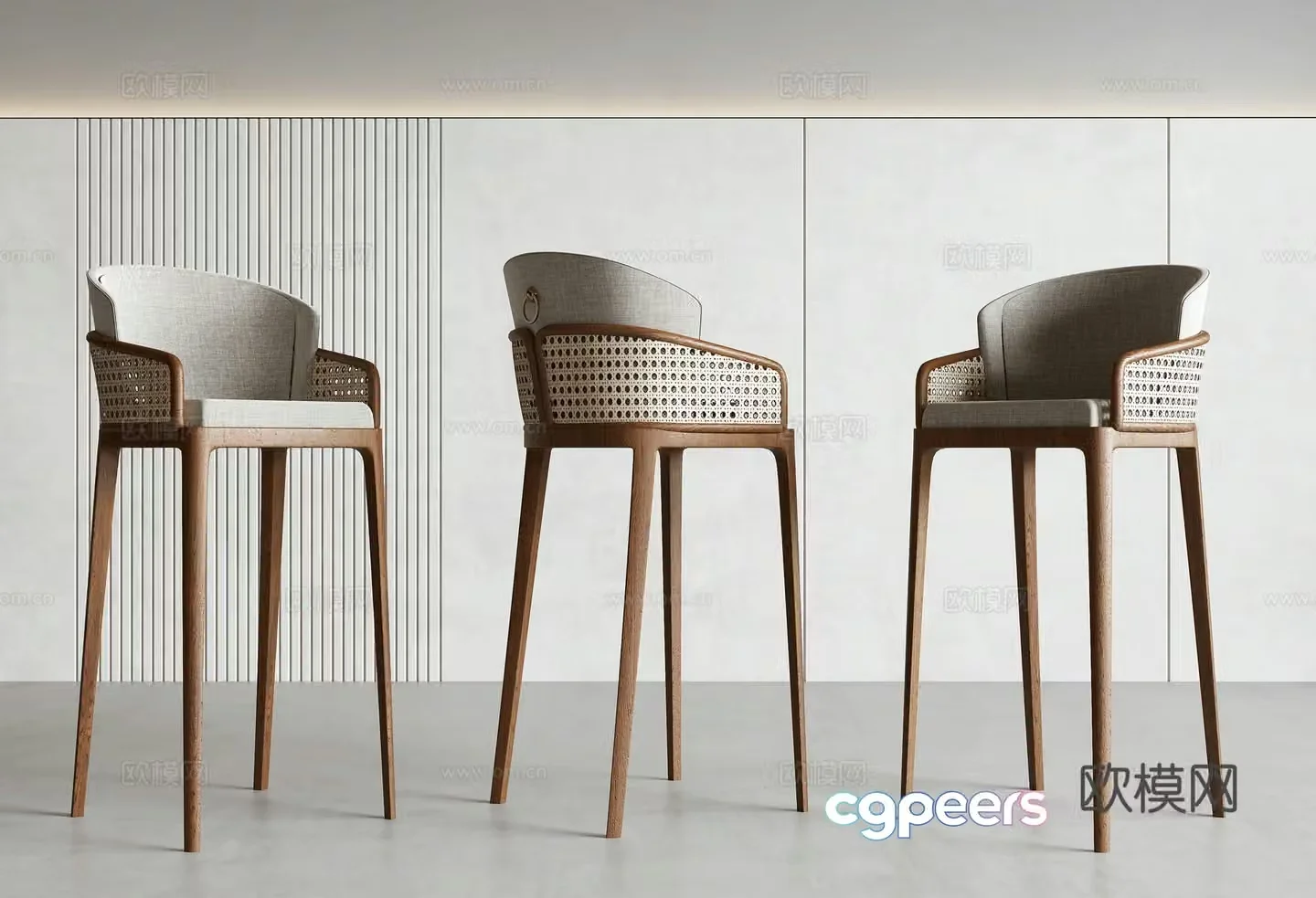 Wasabi Wind Bar Chair 3D Model