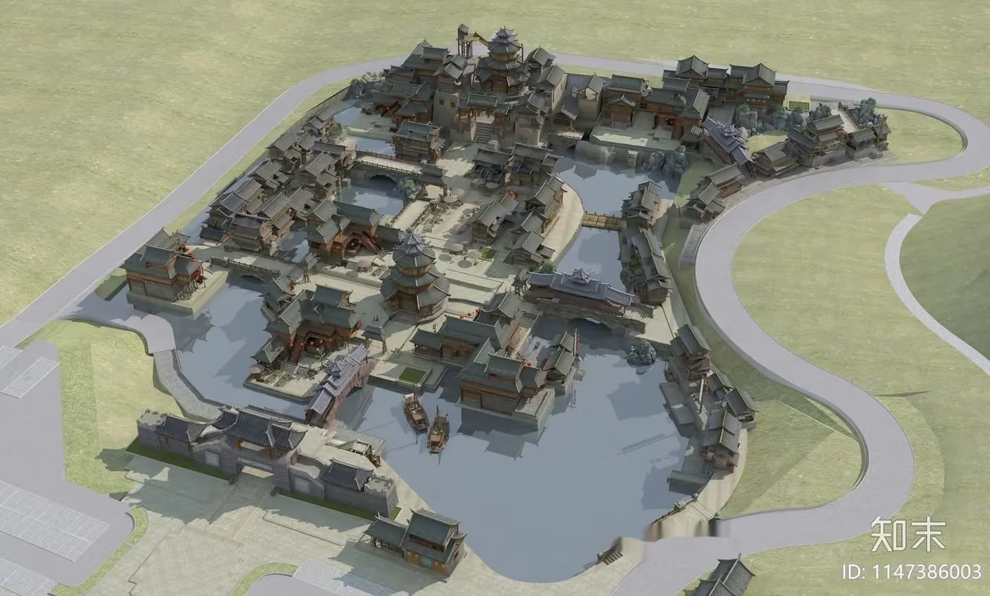 The Main Subject Is A 3D Rendering Of A Large Old-Fashioned 3D Model – 17604 – VRAY Render
