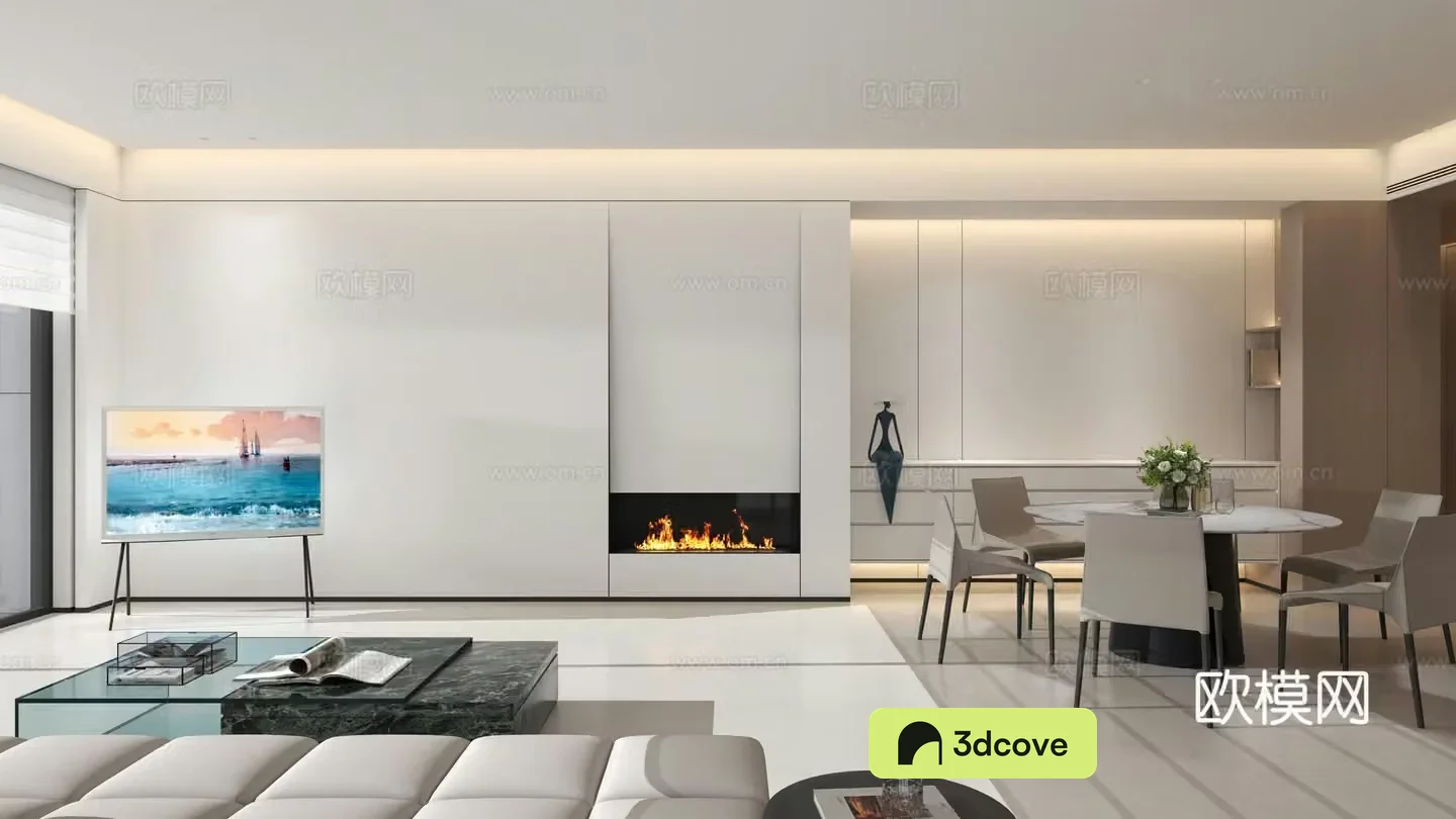 Minimalist home living room Homeless lights living room