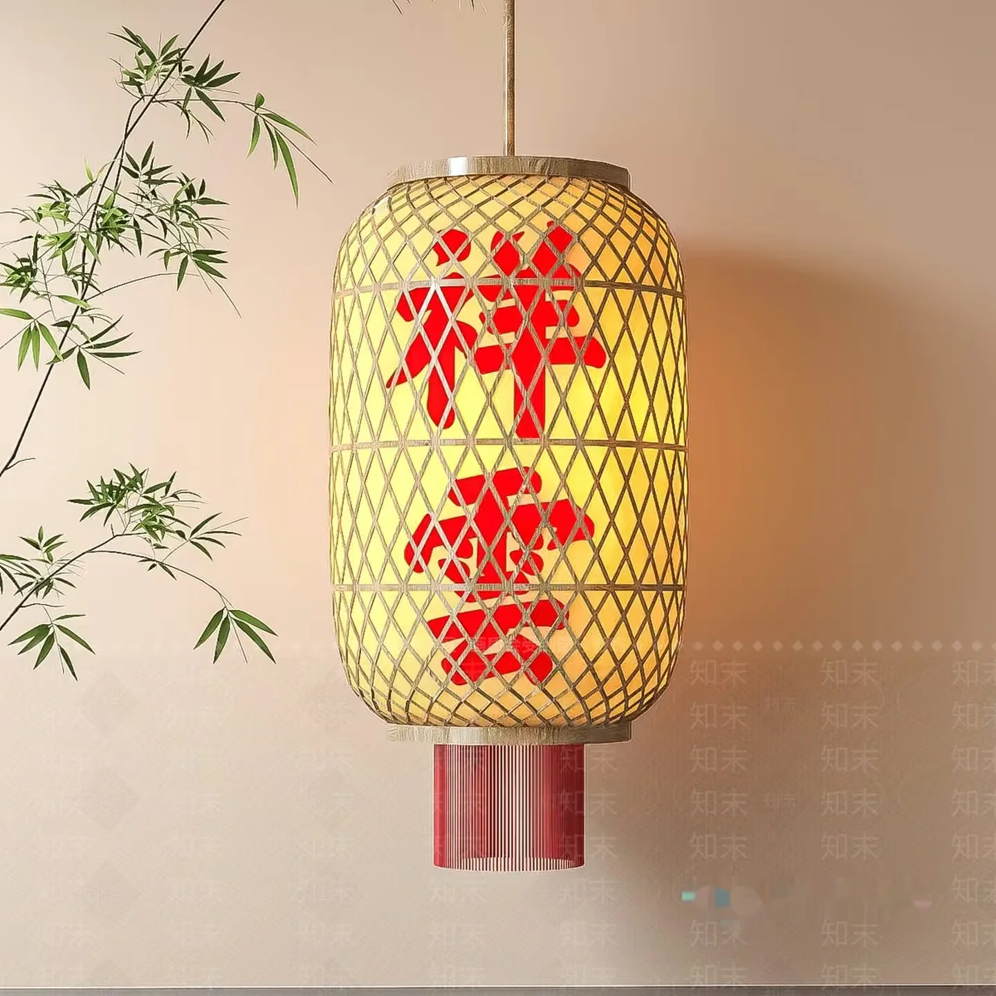 A Decorative Chinese Lantern 3D Model – 14996 – VRAY Render