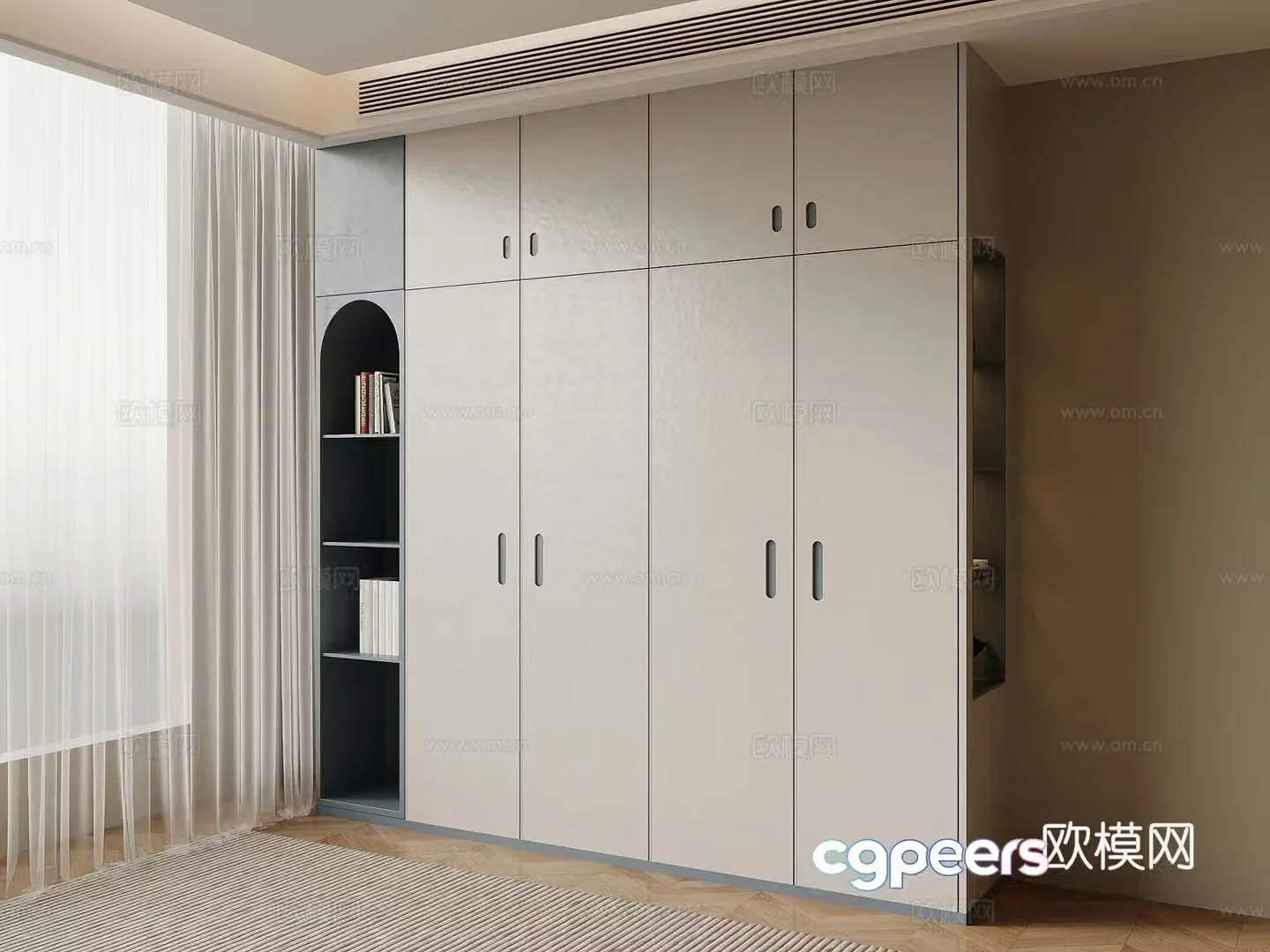 Modern wardrobe Children’s room wardrobe 3d model