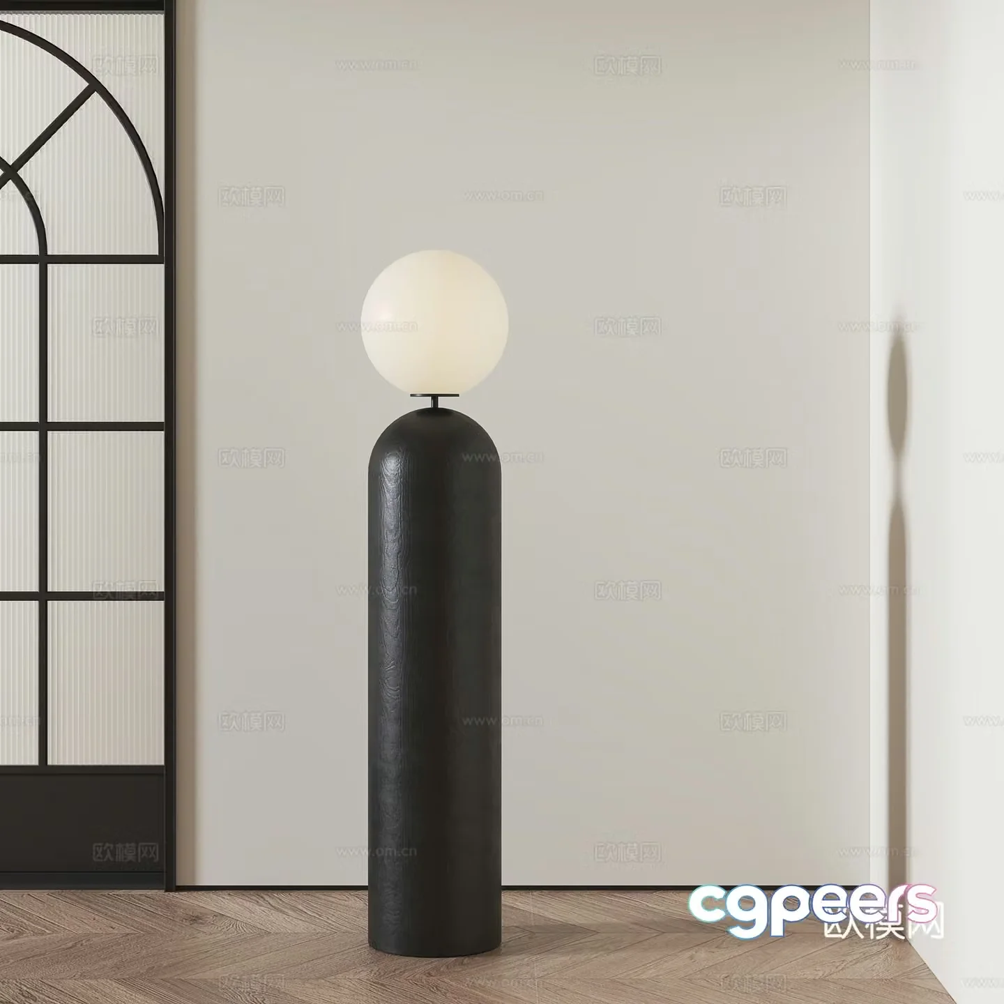 Wabi-sabi floor lamp 3d model