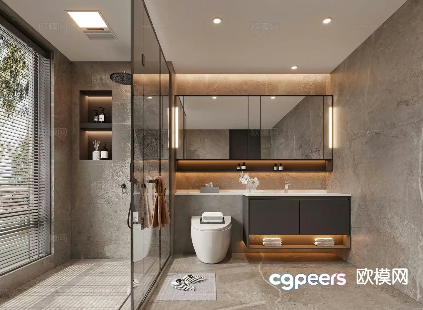 Italian bathroom bathroom 3d model