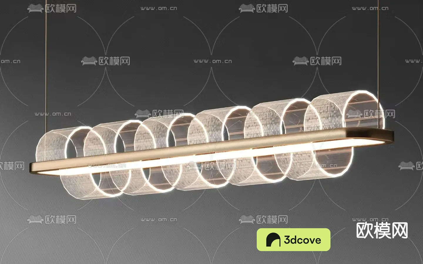 Modern chandelier straight chandelier