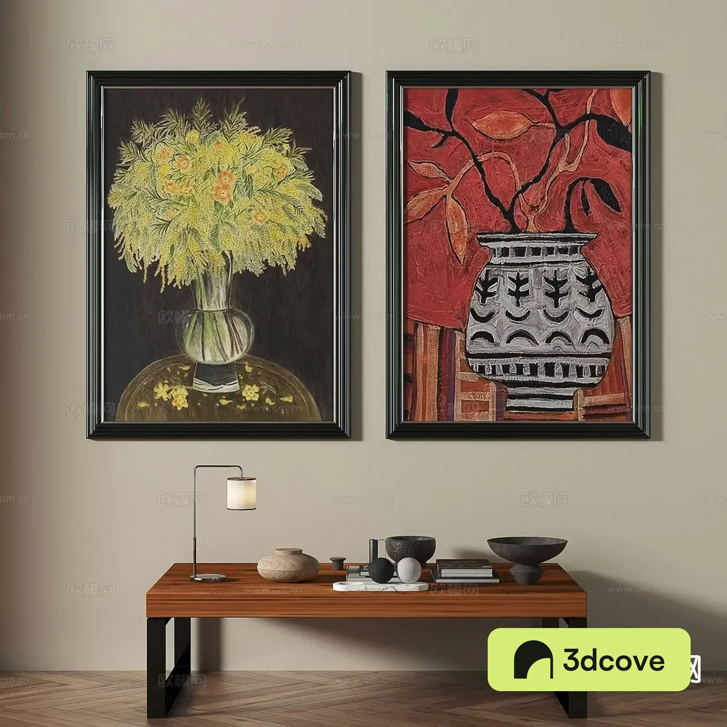 Medieval style art painting flower painting decorative painting