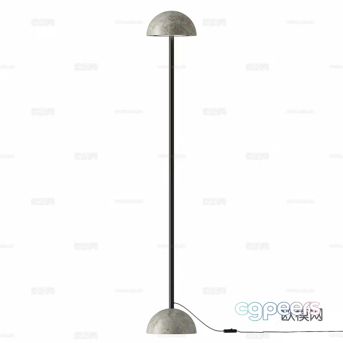 Modern Italian minimalist Big Dussa floor lamp 3d model