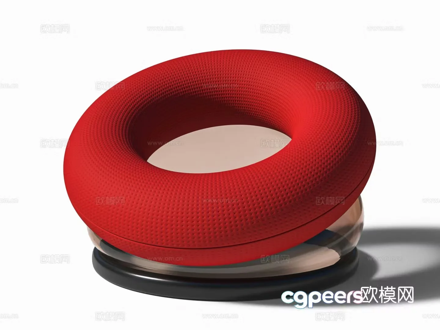 Modern single sofa ring sofa 3d model