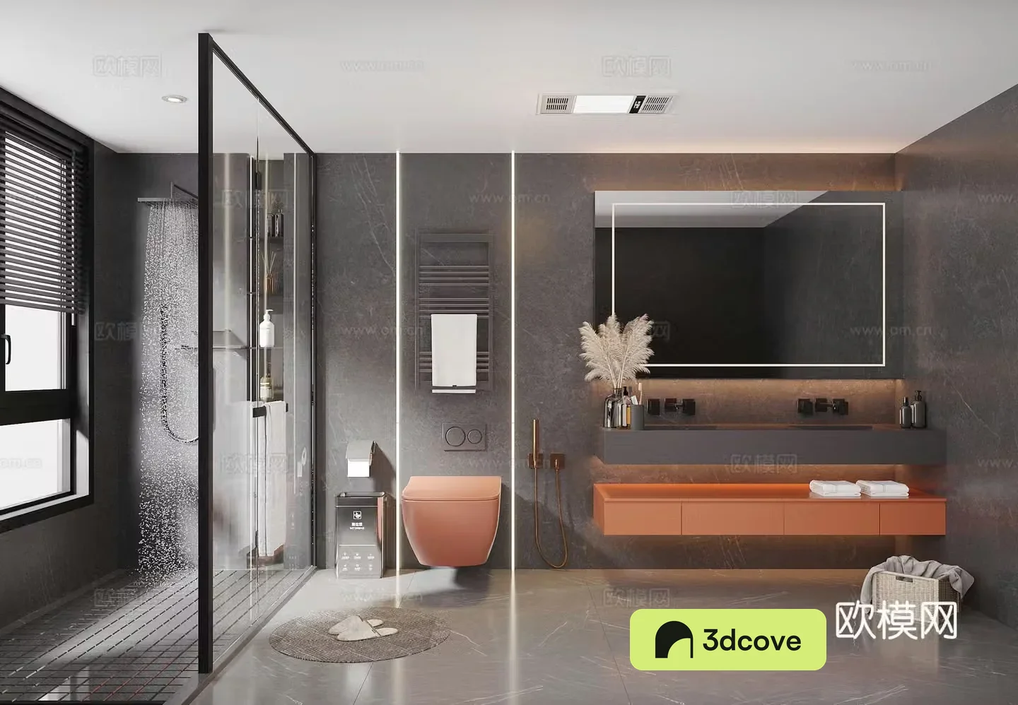 Modern bathroom cabinet toilet bathroom cabinet