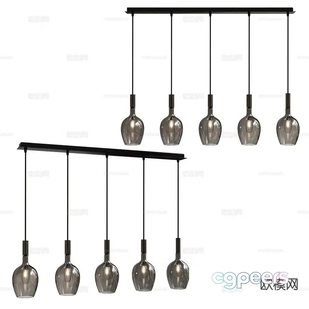 Italamp chandelier 3d model