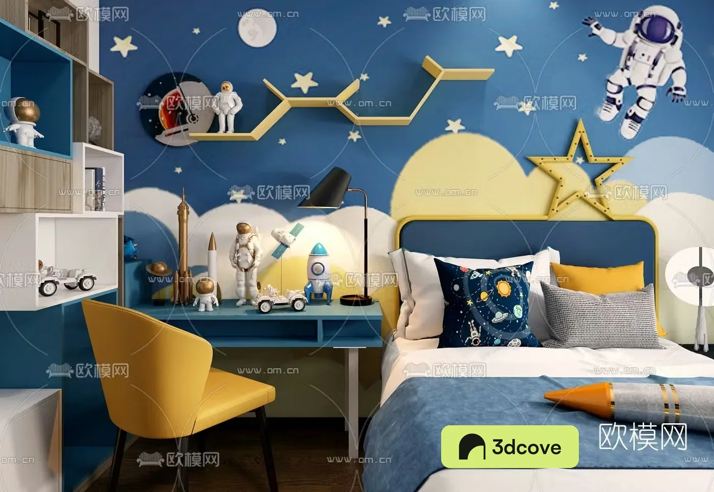 Modern children’s cabinet children’s bed