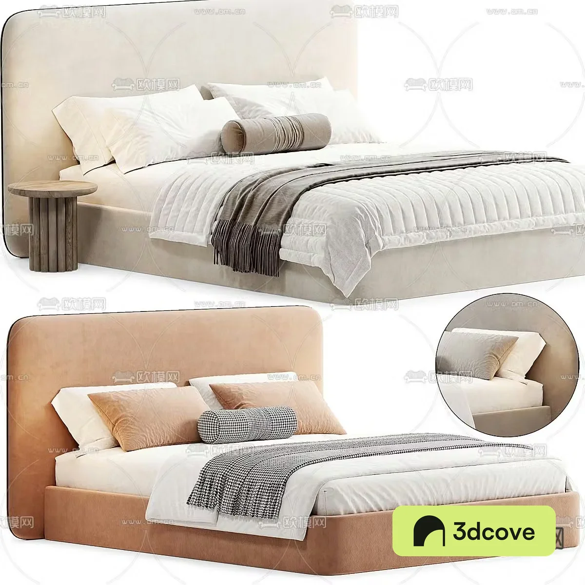 Modern double bed