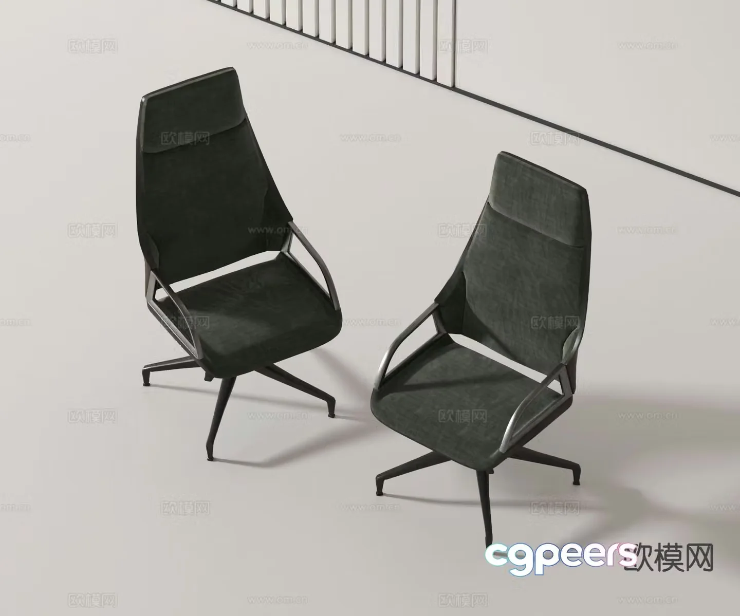 Modern office chair staff chair executive chair 3d model