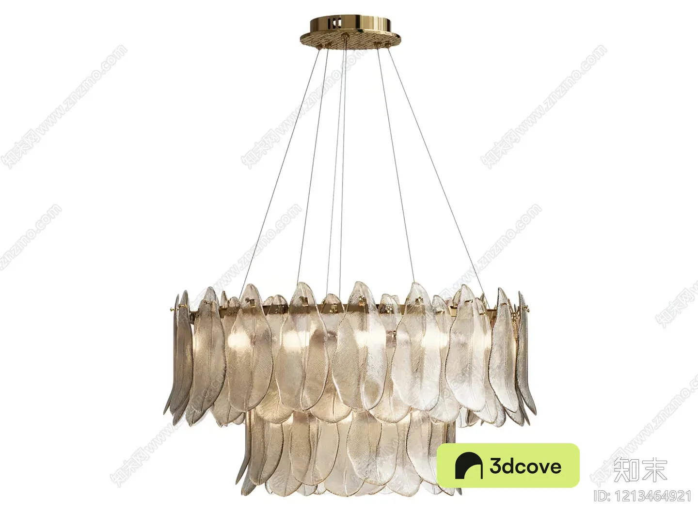 A Gold Chandelier