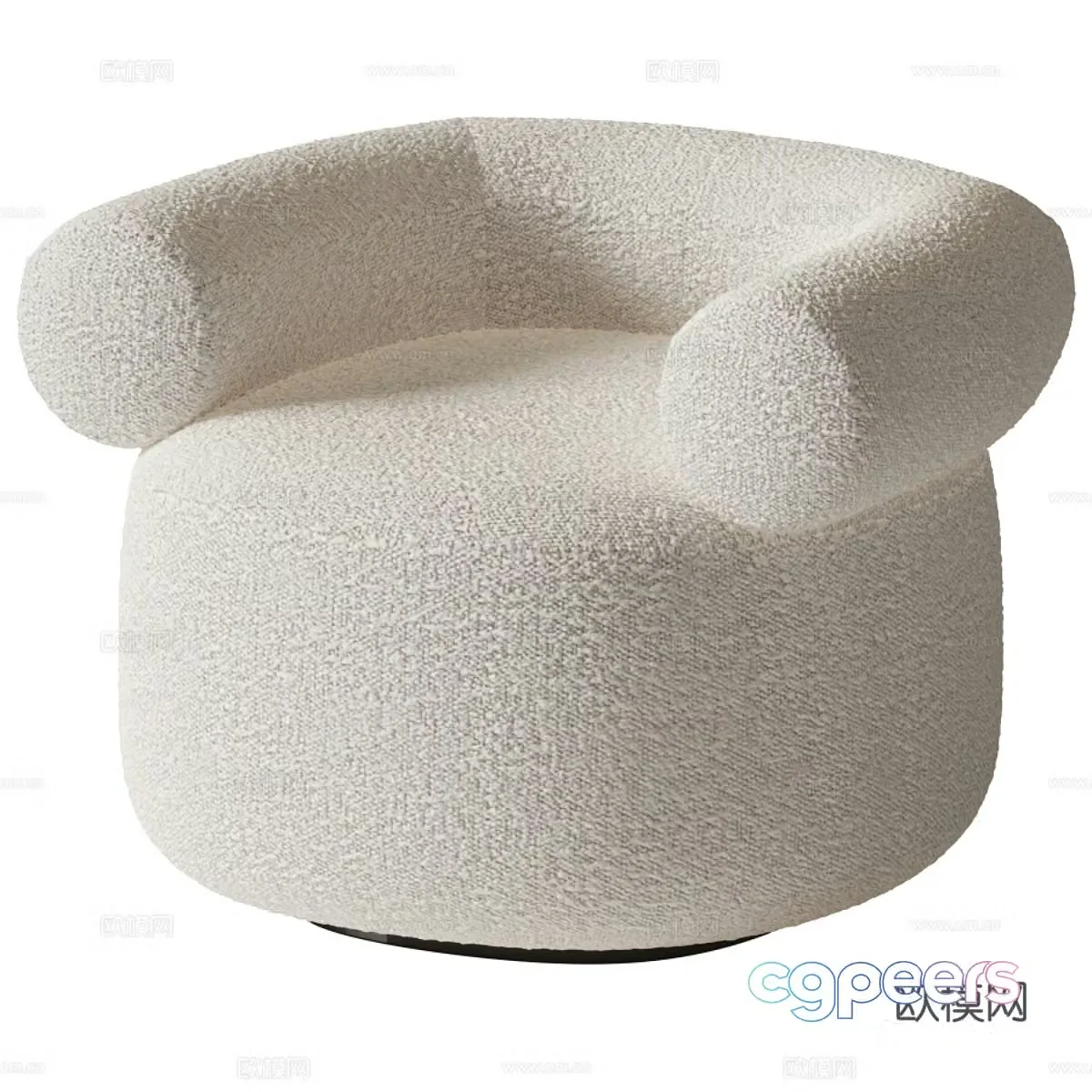 Modern single sofa 3d model