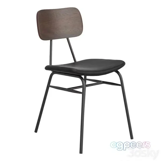 3ds Max Free – Aeon Black Faux Leather Dining Chair
