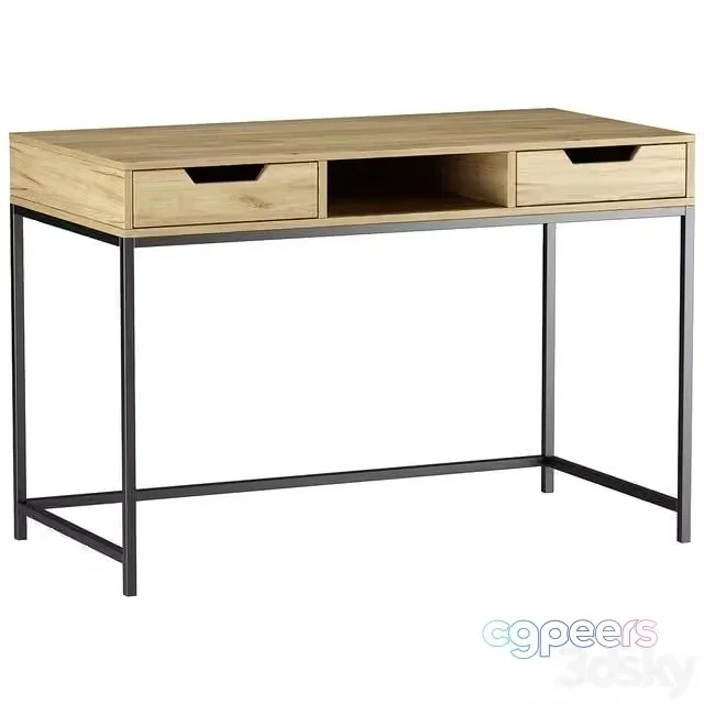3ds Max Free – Table Loft-2 Golden Oak