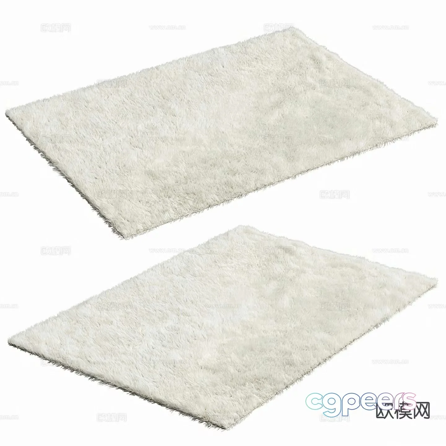 Plush carpet fur 3d model