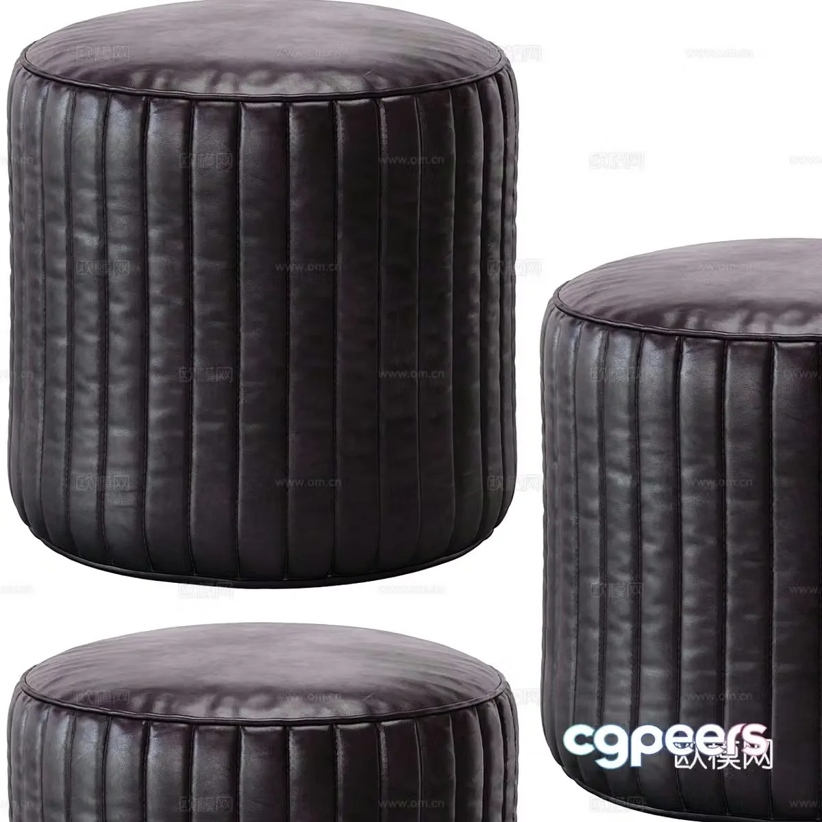 Stool round stool sofa stool low stool 3d model
