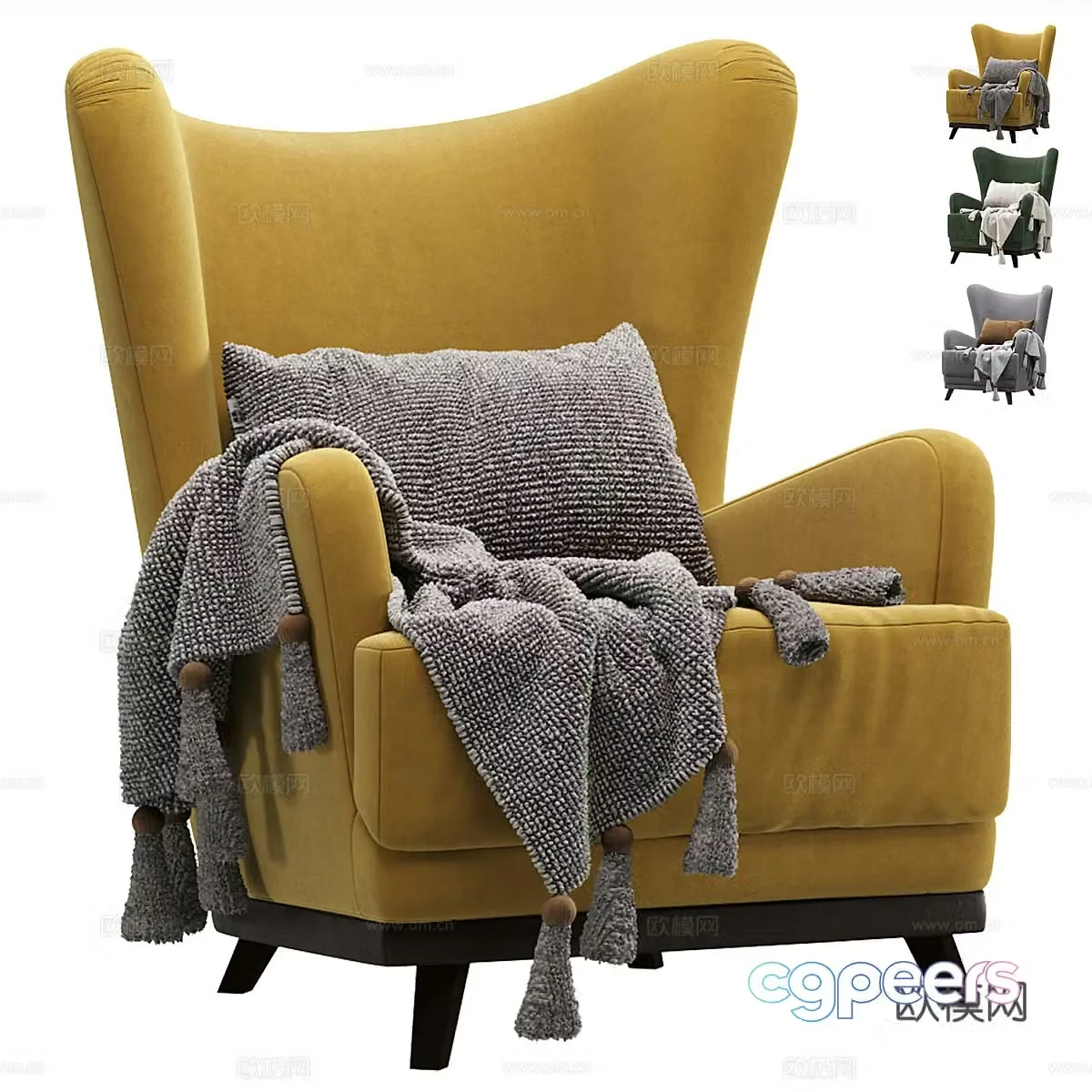 Modern casual sofa 3d model