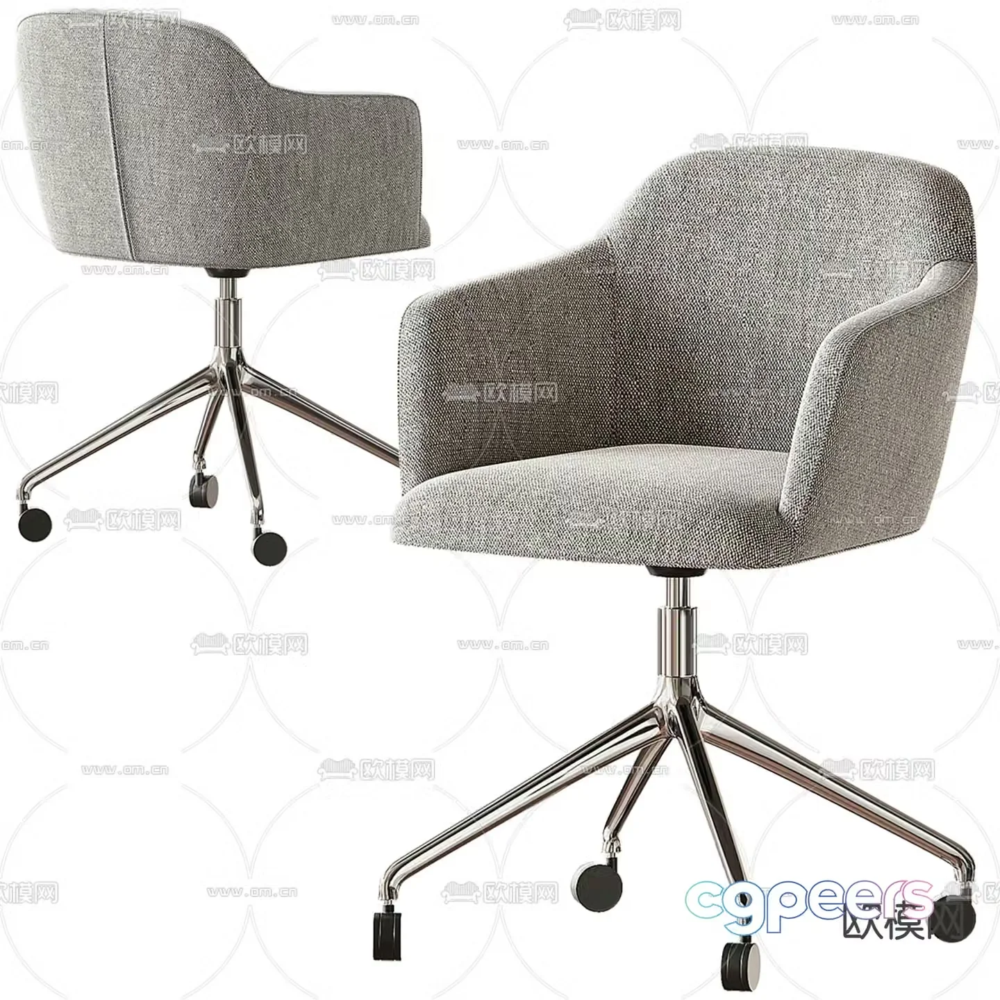 Parla office chair office chair conference chair 3d model