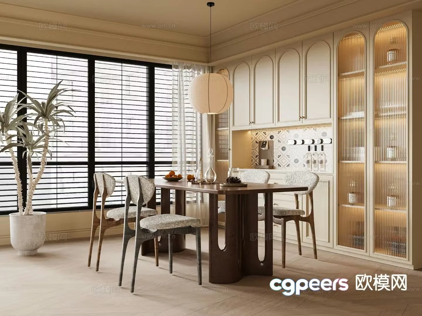French restaurant 3d model