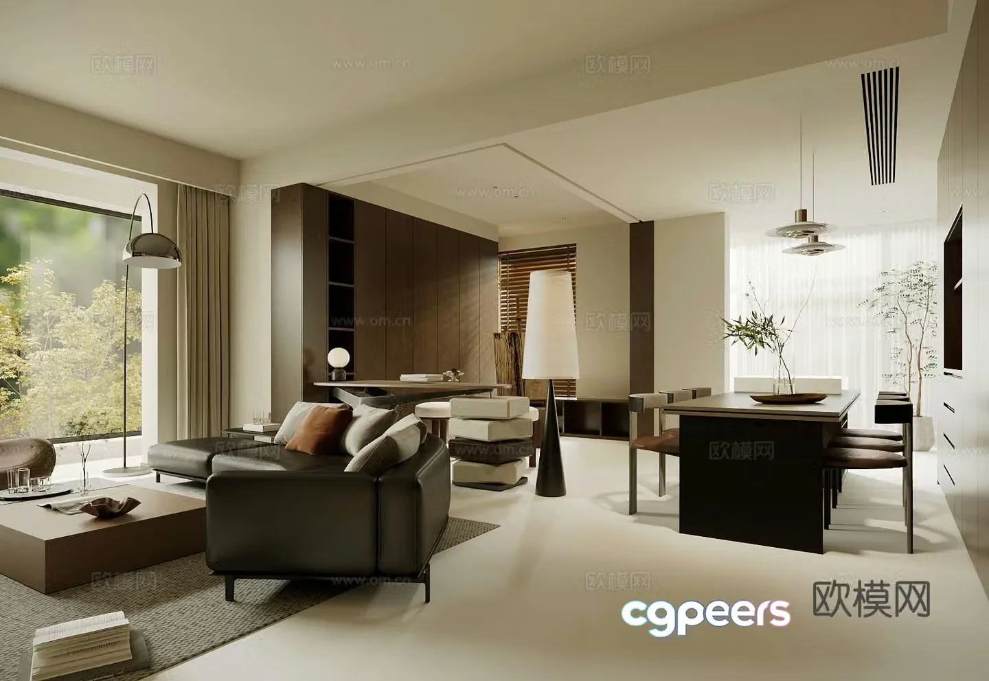 Waviva Home Living Room Large Apartment Living Room Horizontal Living Room 3D Model