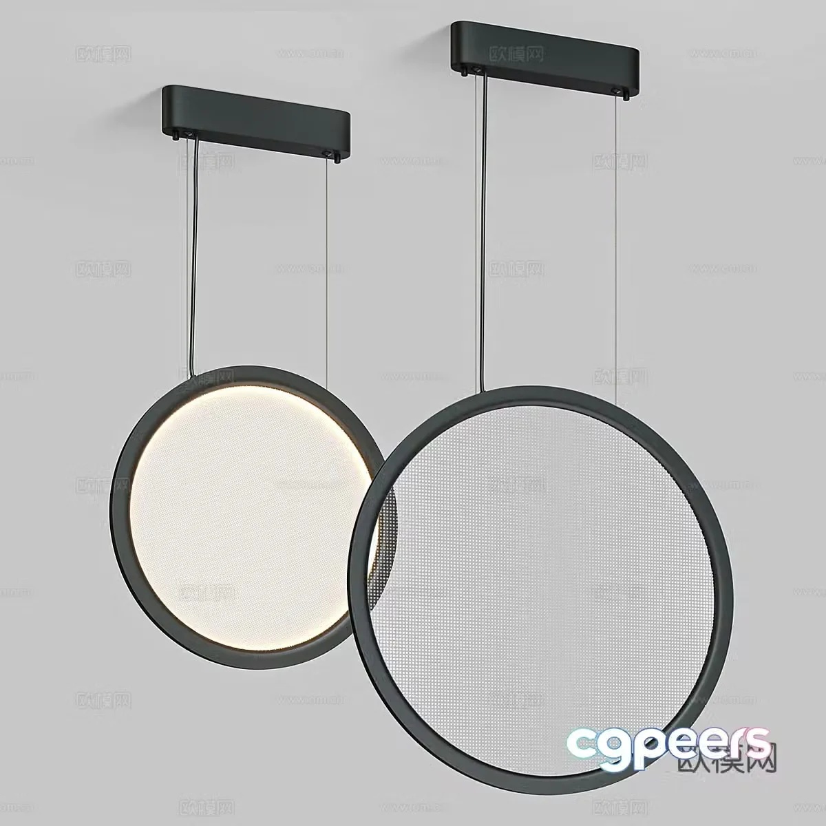 Modern simple chandelier chandelier simple chandelier dining chandelier living room chandelier 3d model