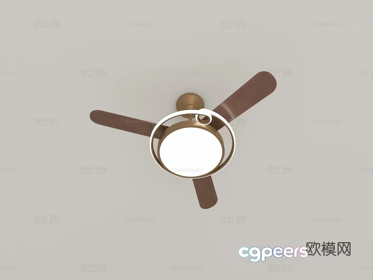 Modern medieval fan light 3d model