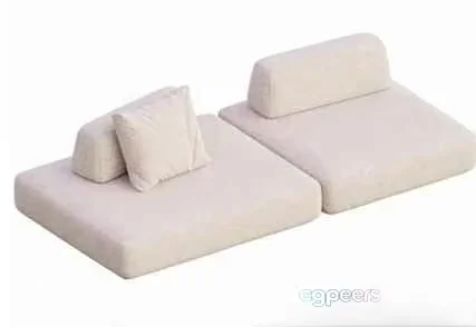 A Beige Futon 3D Model – 241 – VRAY Render