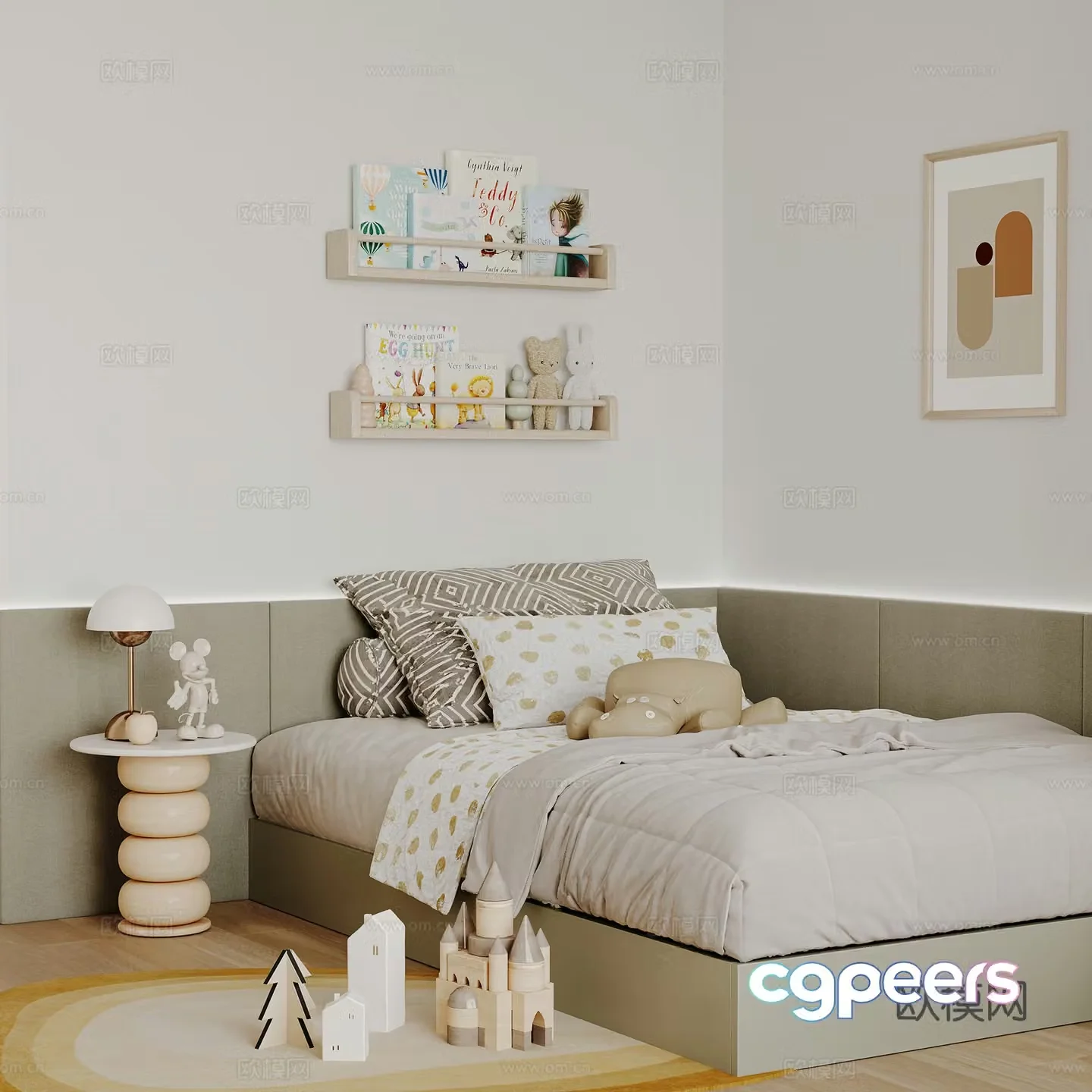 Modern bedroom 3d model