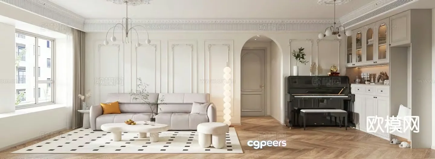 French restaurant 3d model