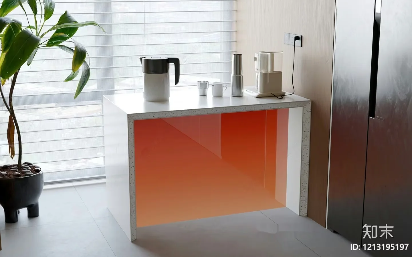 Simple Kitchen Counter 3D Model – 11592 – VRAY Render