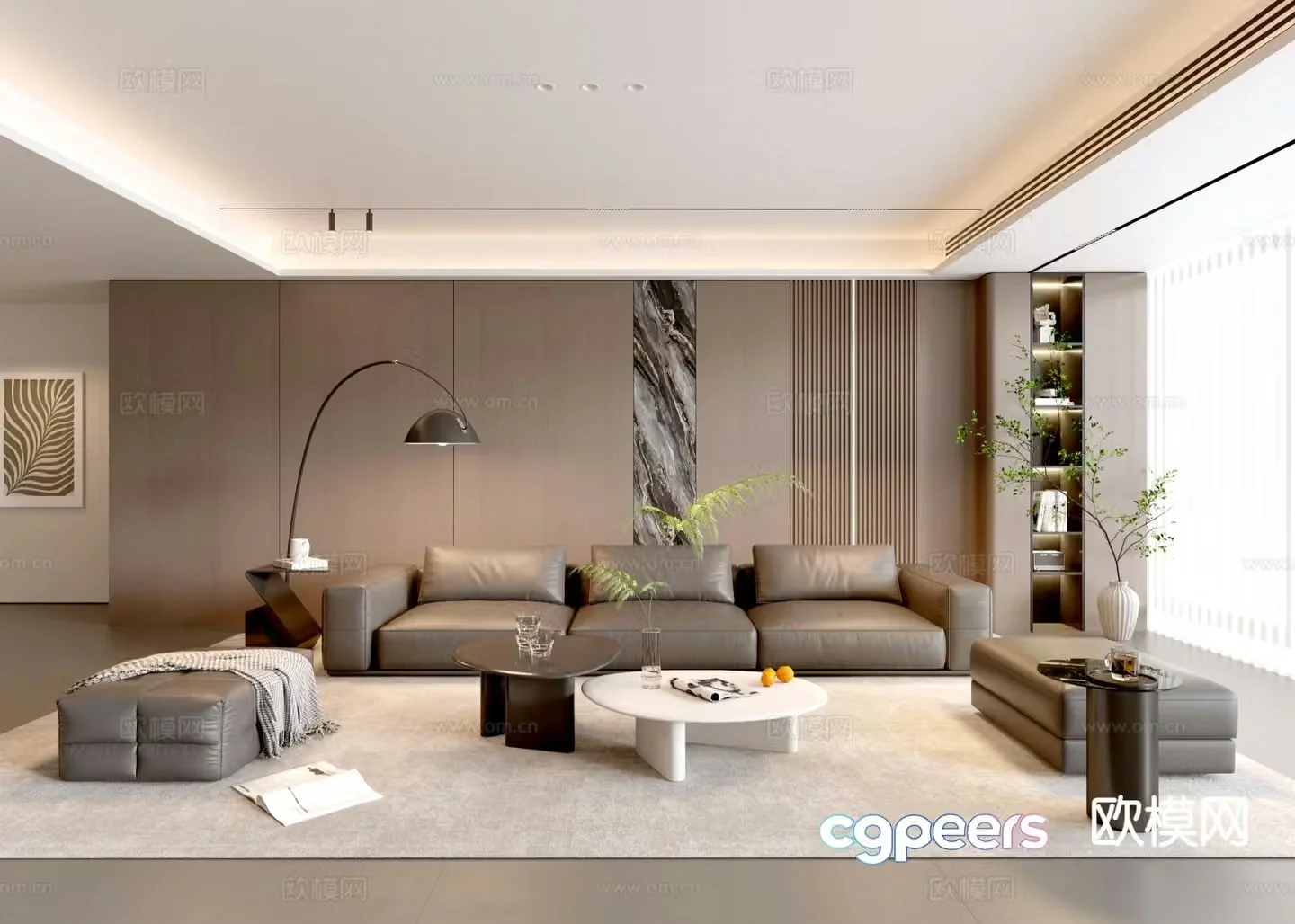 Italian living room 3d model