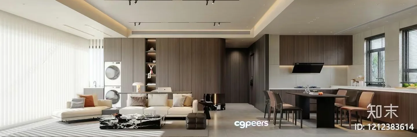 Modern Living Room 3D Model – 8669 – VRAY Render
