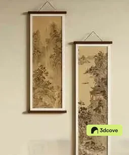 Two Hanging Scrolls
