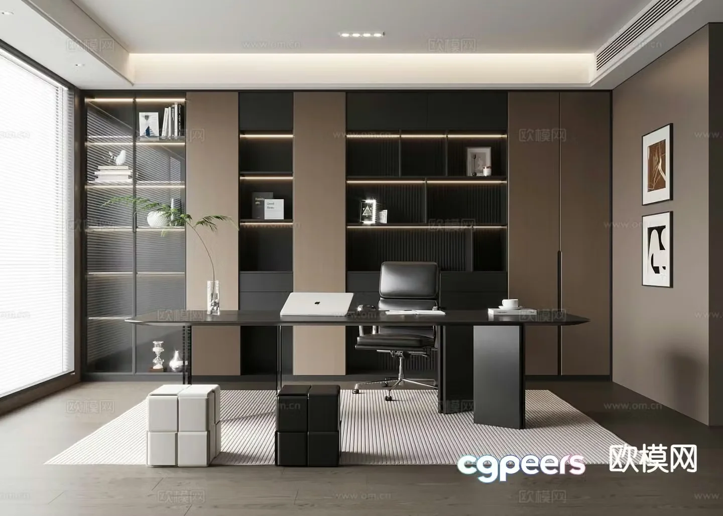 Italian minimalist study 3D model