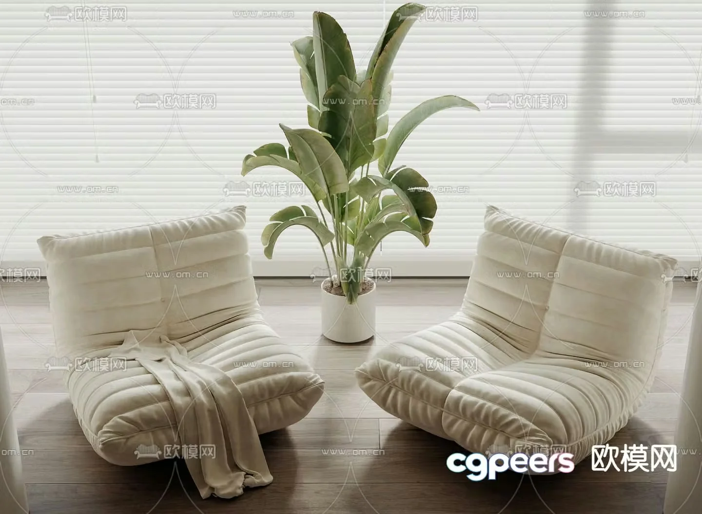 Caterpillar sofa beanbag sofa 3d model