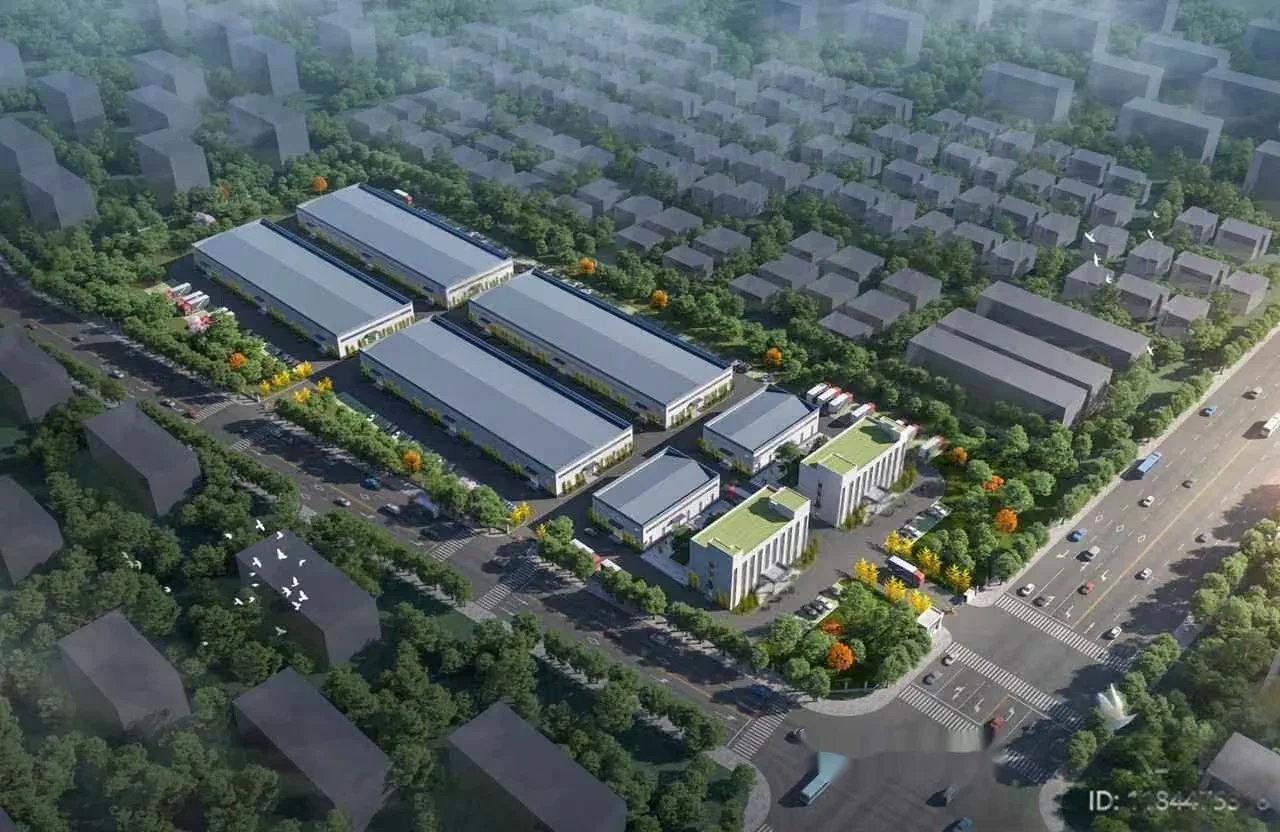 The Main Subject Is A Large Building With A Gray Roof 3D Model – 11551 – VRAY Render
