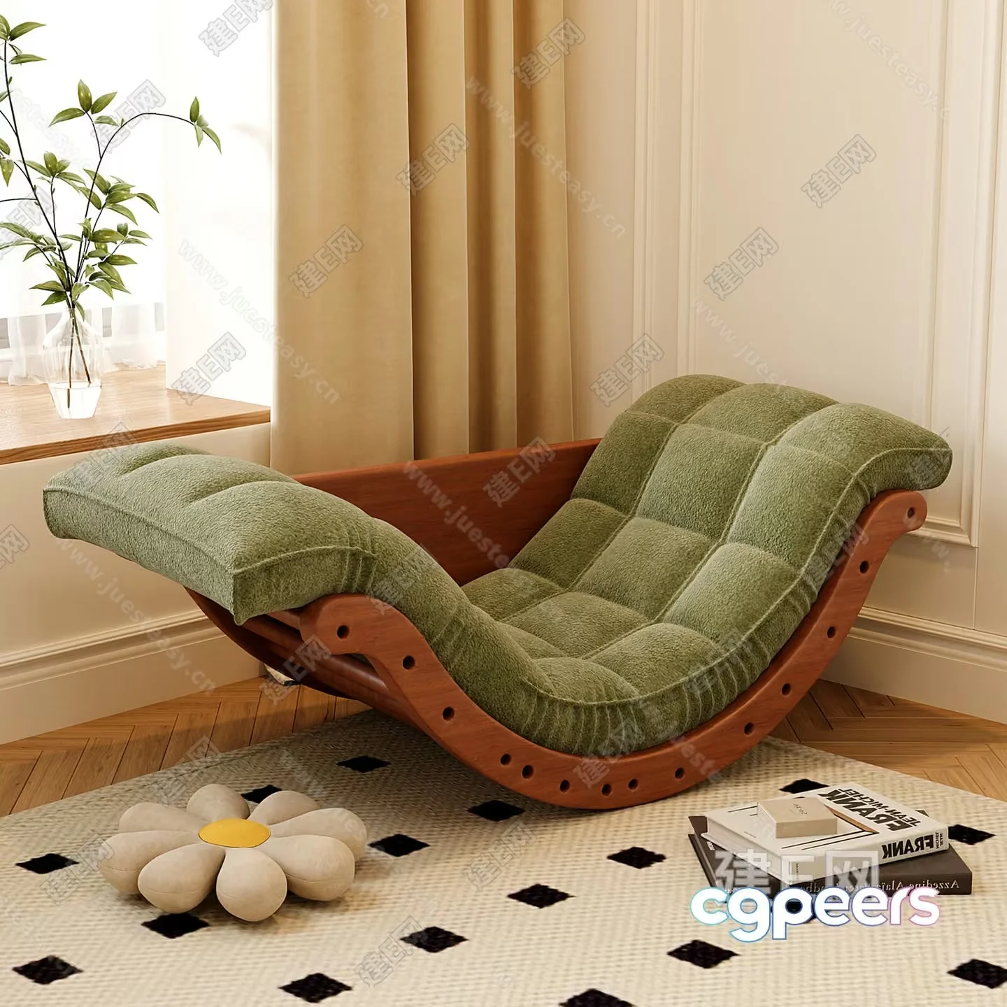 Modern Living Room 3D Model – 10362 – VRAY Render