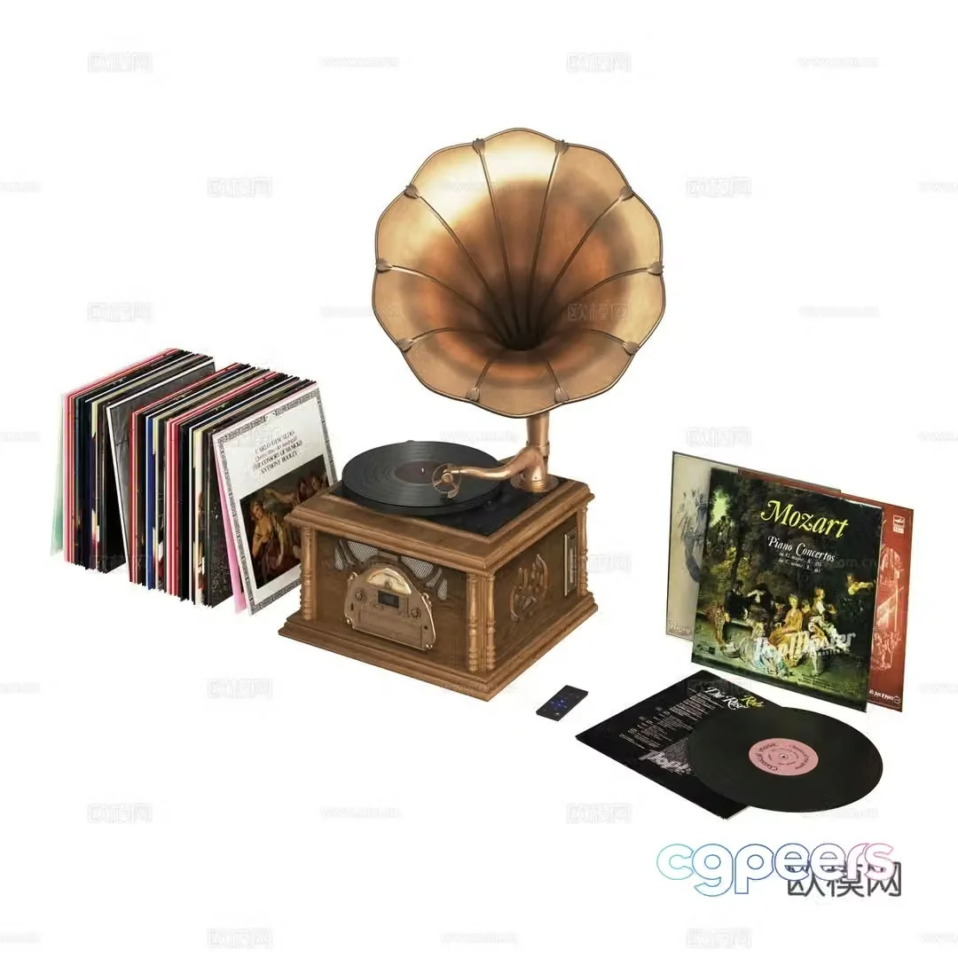 record player 3d model