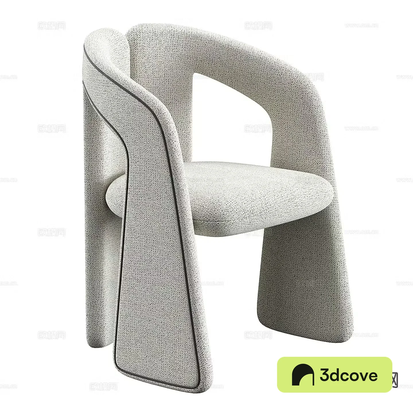 Konyshev modern fabric chair leisure chair