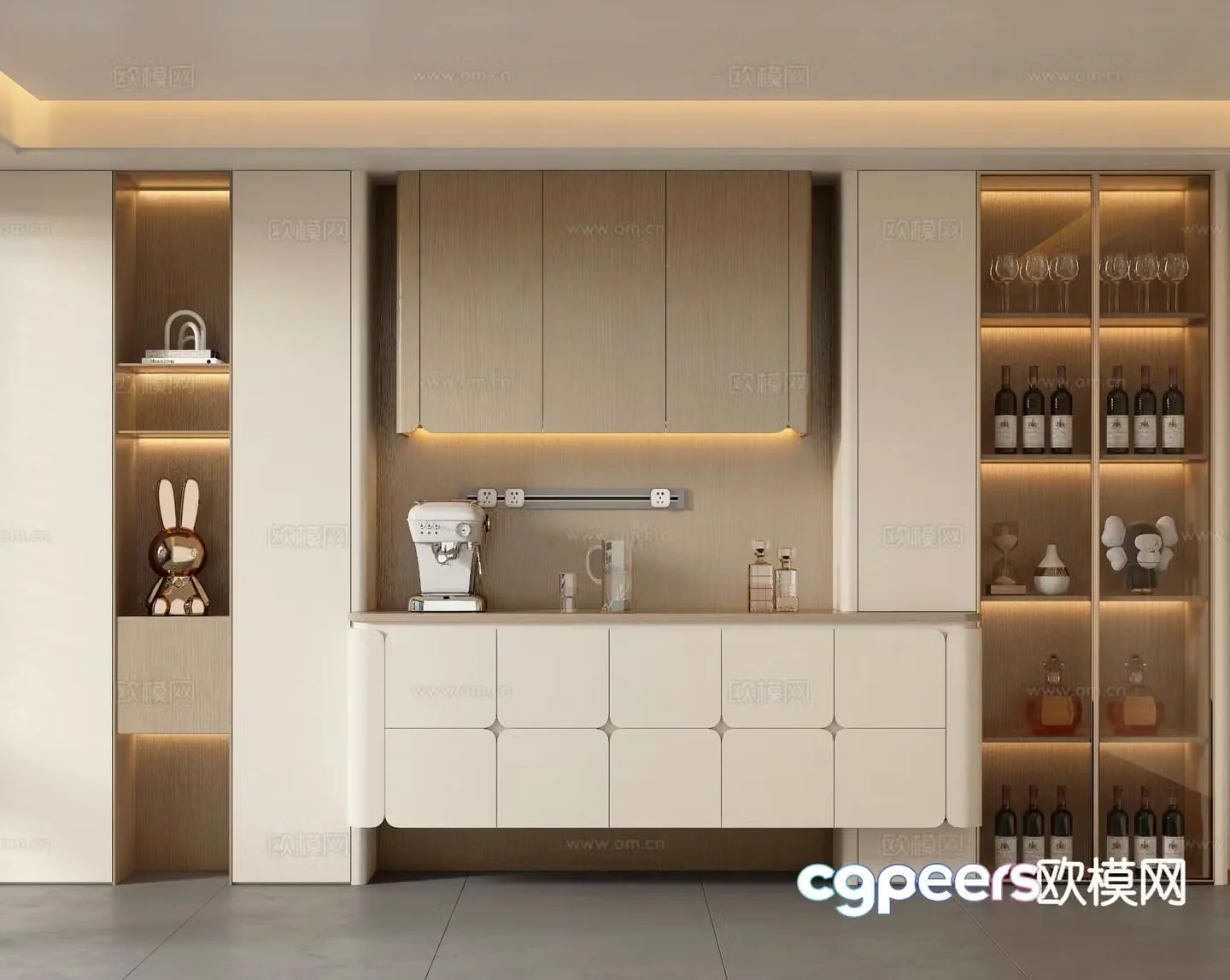 Modern sideboard 3d model