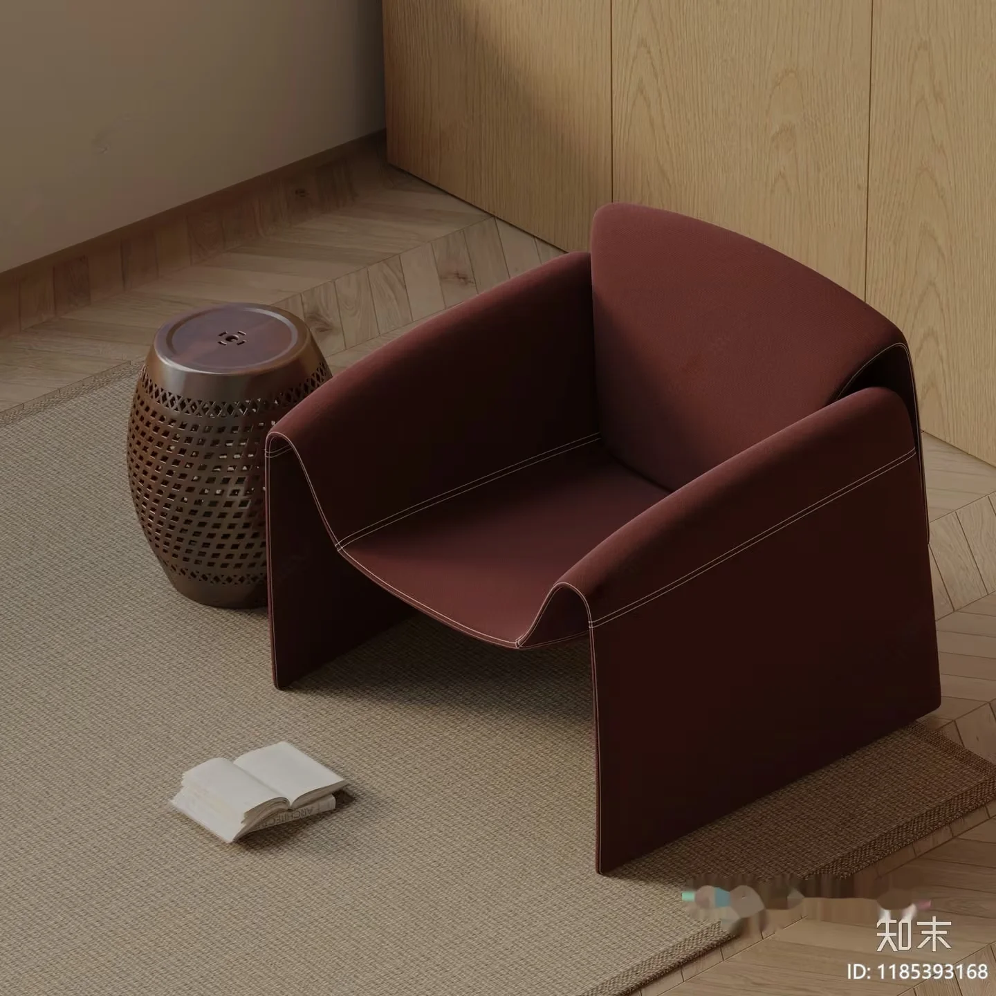 Modern Living Room 3D Model – 3507 – VRAY Render