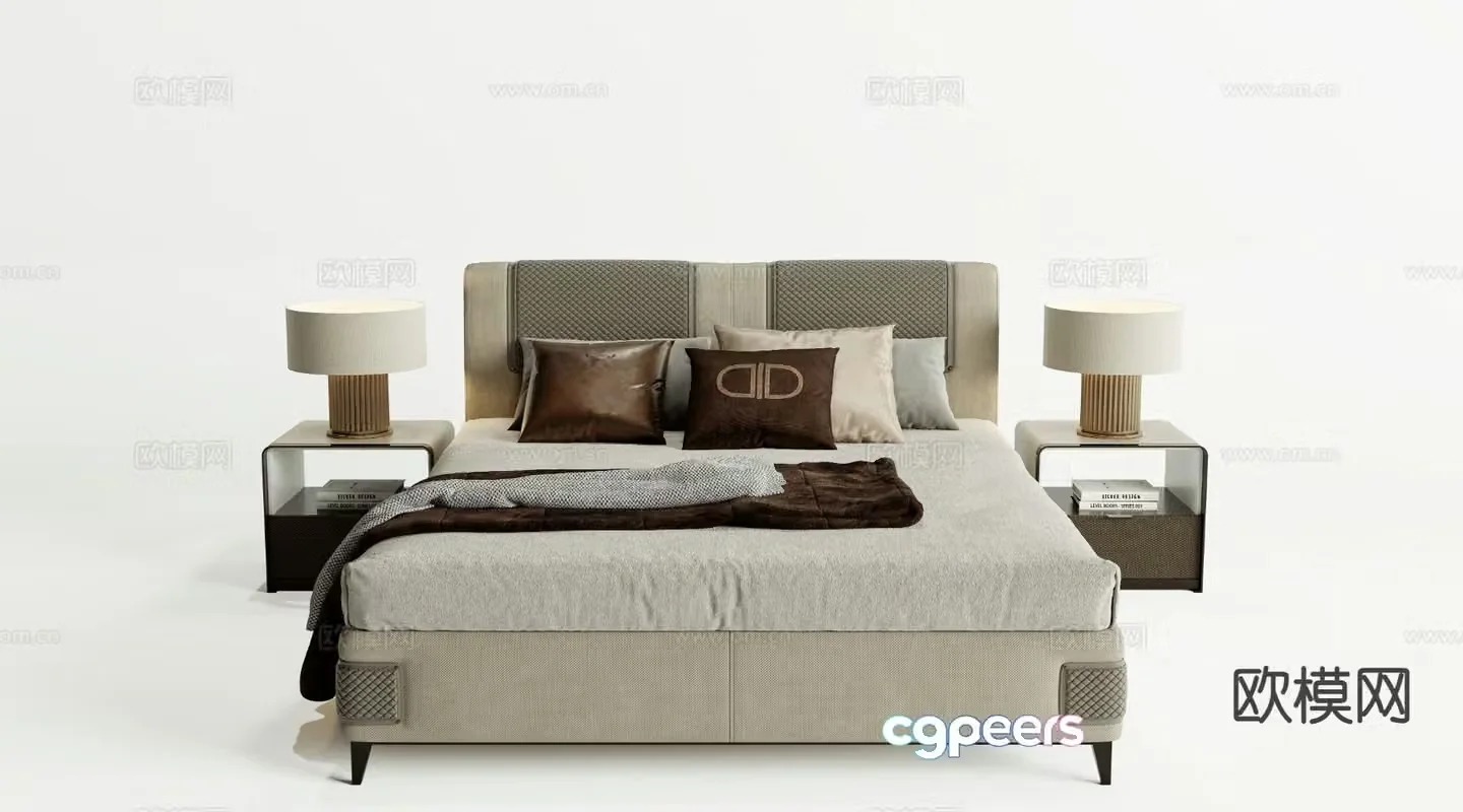 DAYTONA double bed 3d model