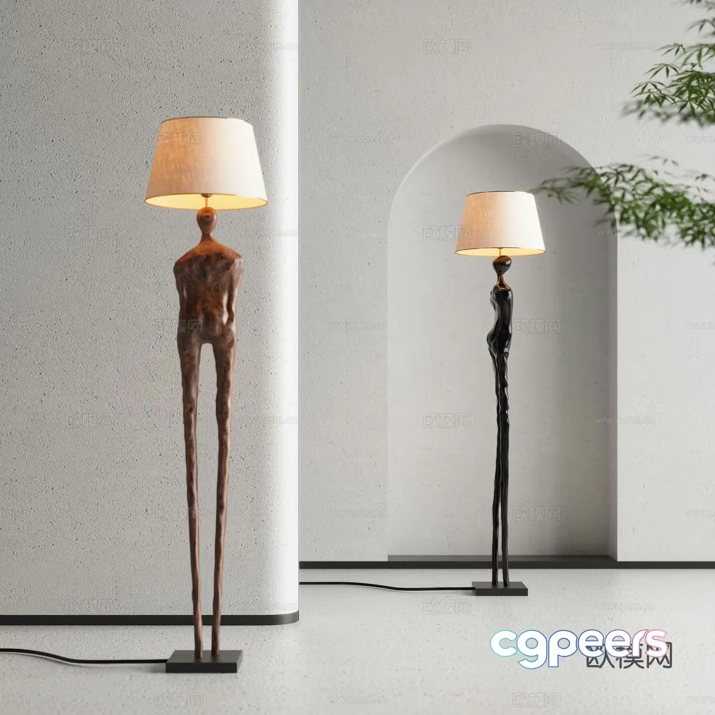 Jijifeng Floor Lamp 3D Model