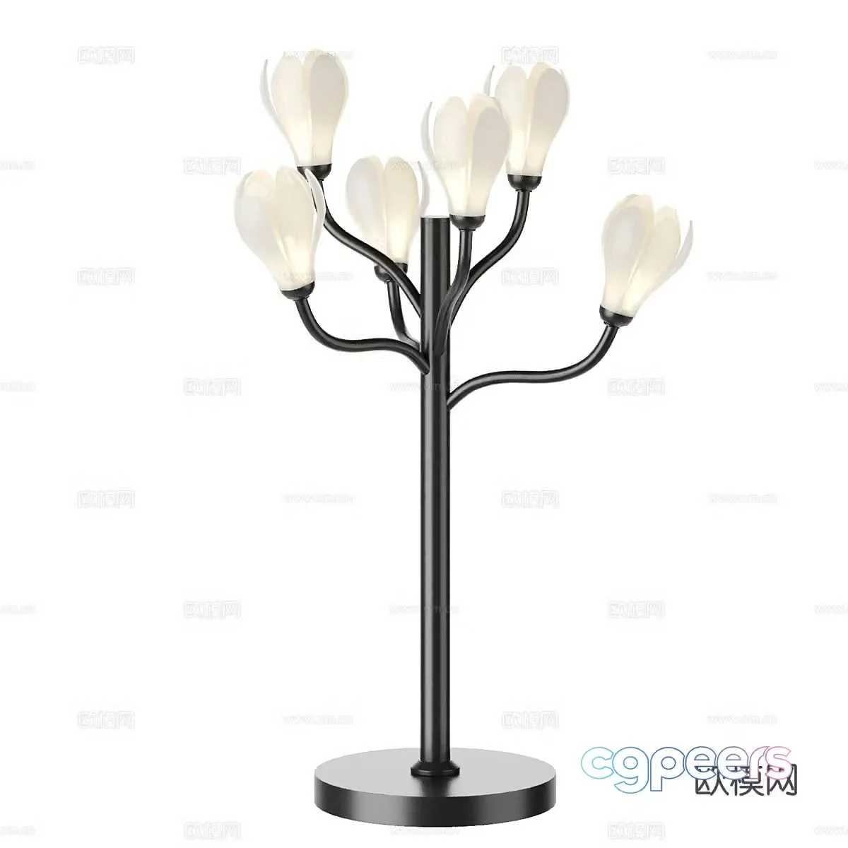 Petal floor lamp 3d model