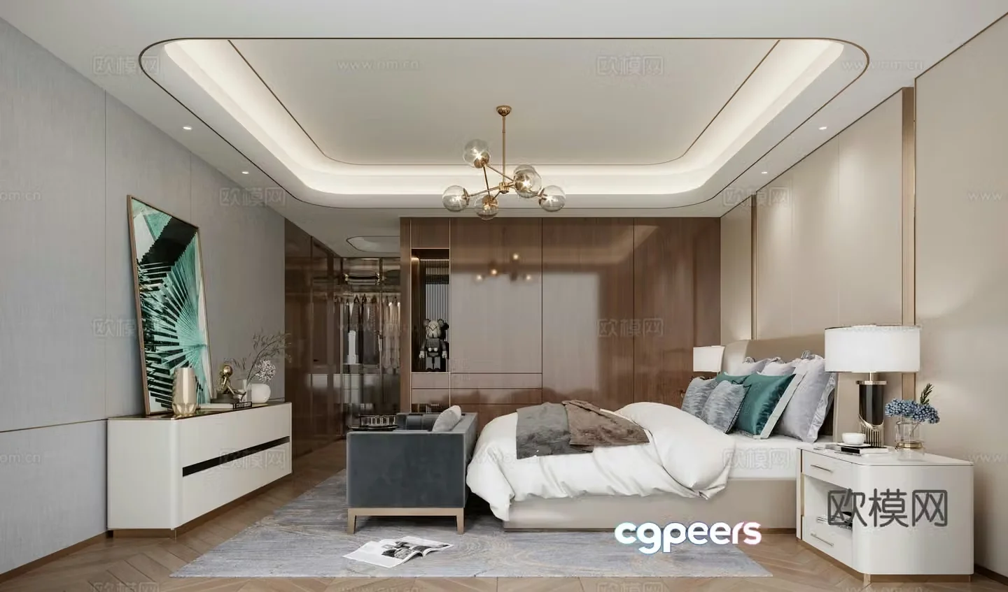 Italian bedroom 3d model