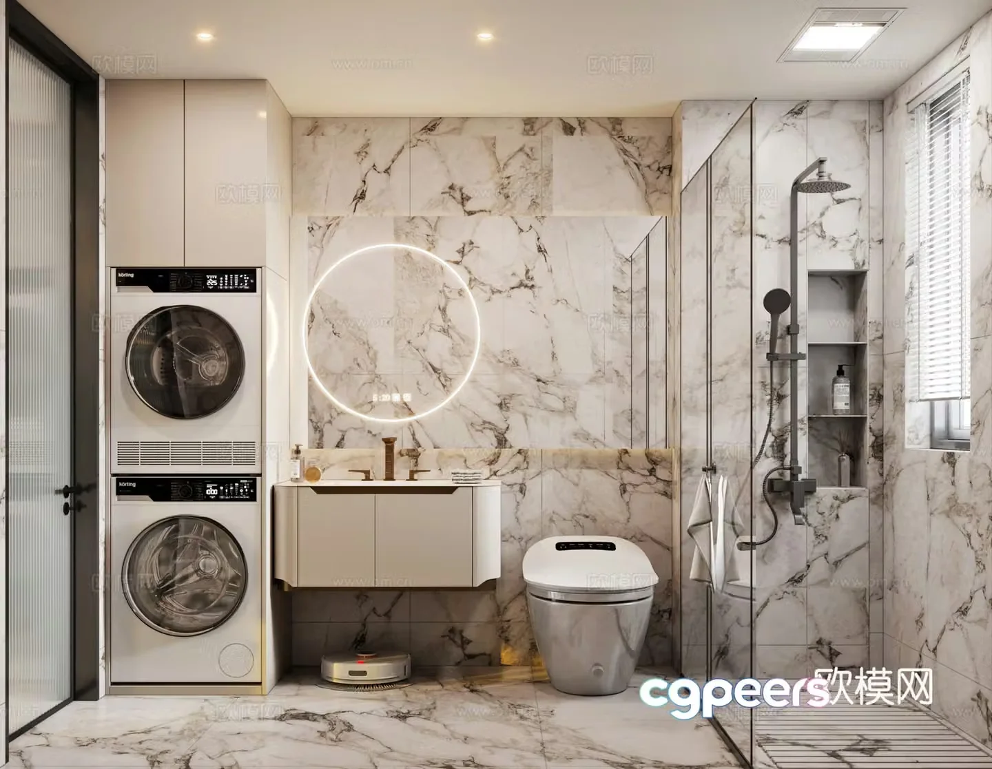 Modern bathroom 3d model